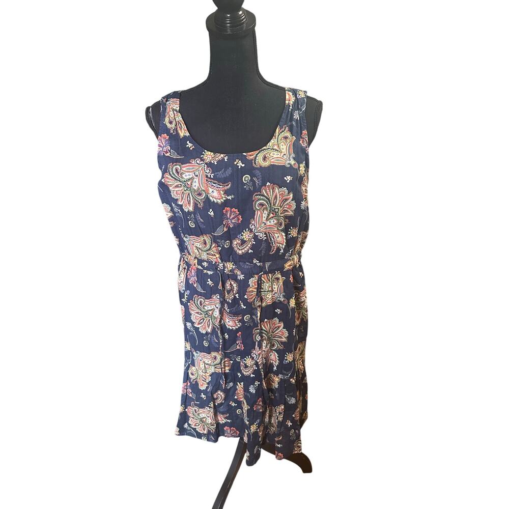 Tommy Hilfiger Blue Paisley Sleeveless Dress – Size M